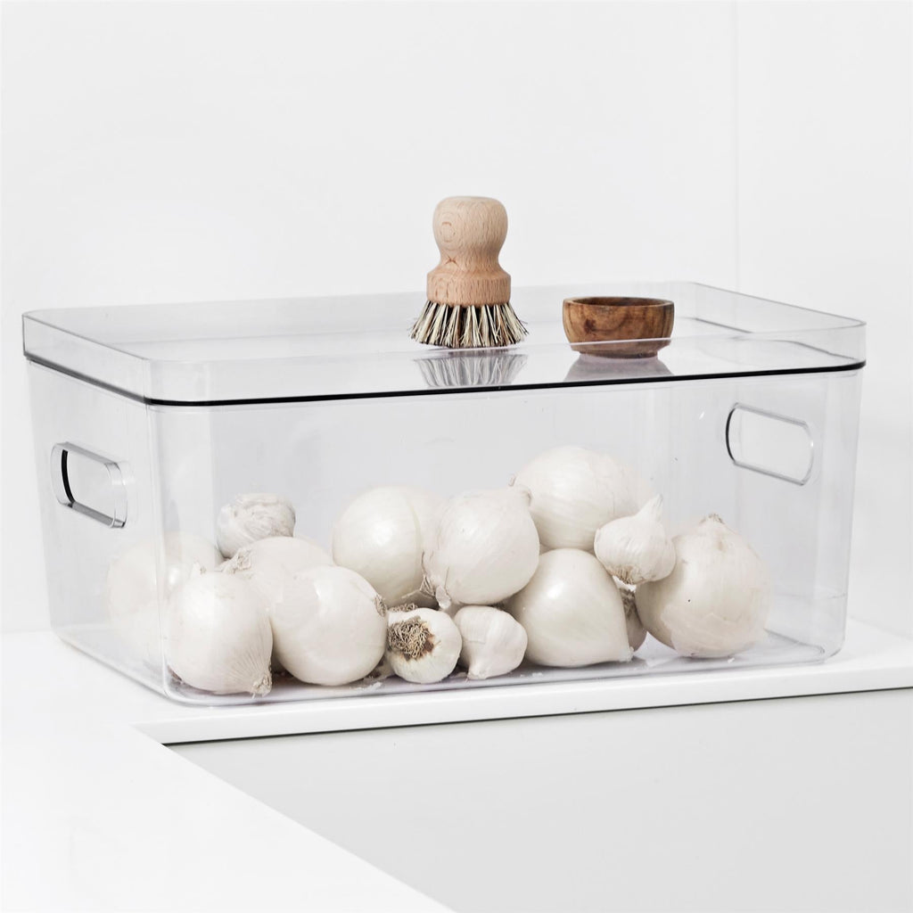 Large Stacking Lidded Storage Boxes