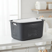Dark Grey Basket - Deep