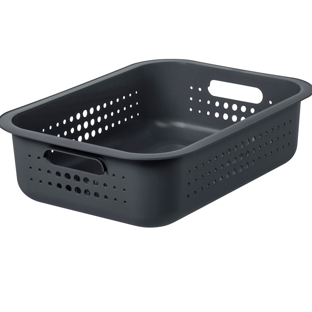 Dark Grey Basket - Shallow