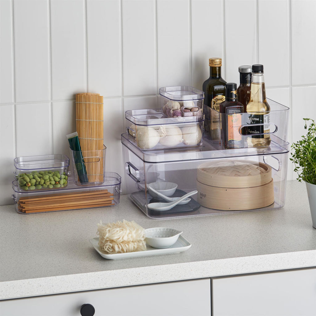 Large Stacking Lidded Storage Boxes