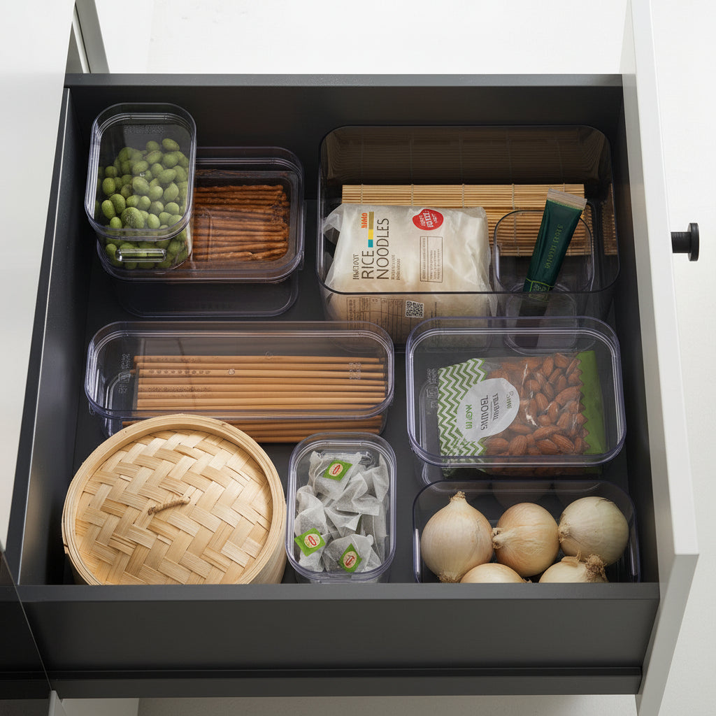 Compact Clear Kitchen Storage Containers