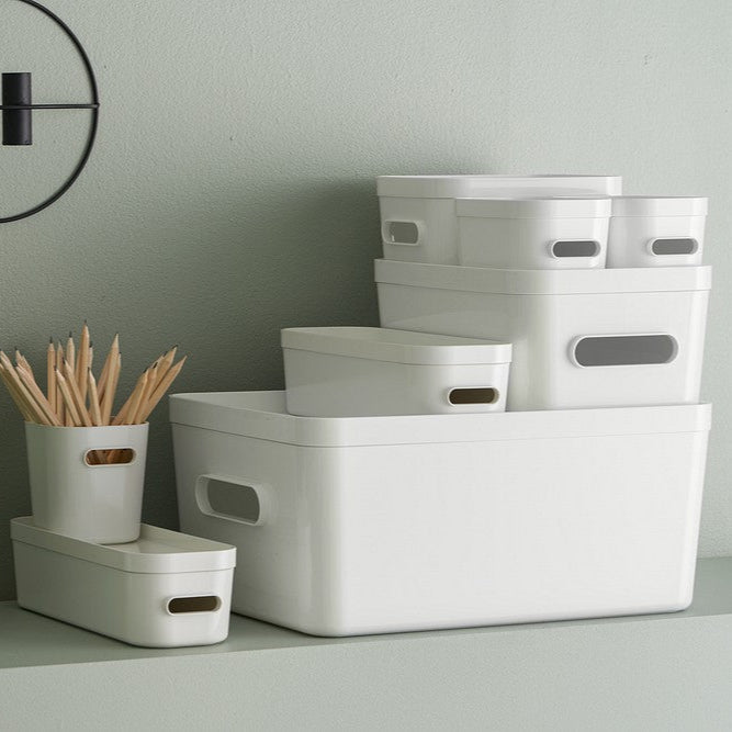 Large Stacking Lidded Storage Boxes