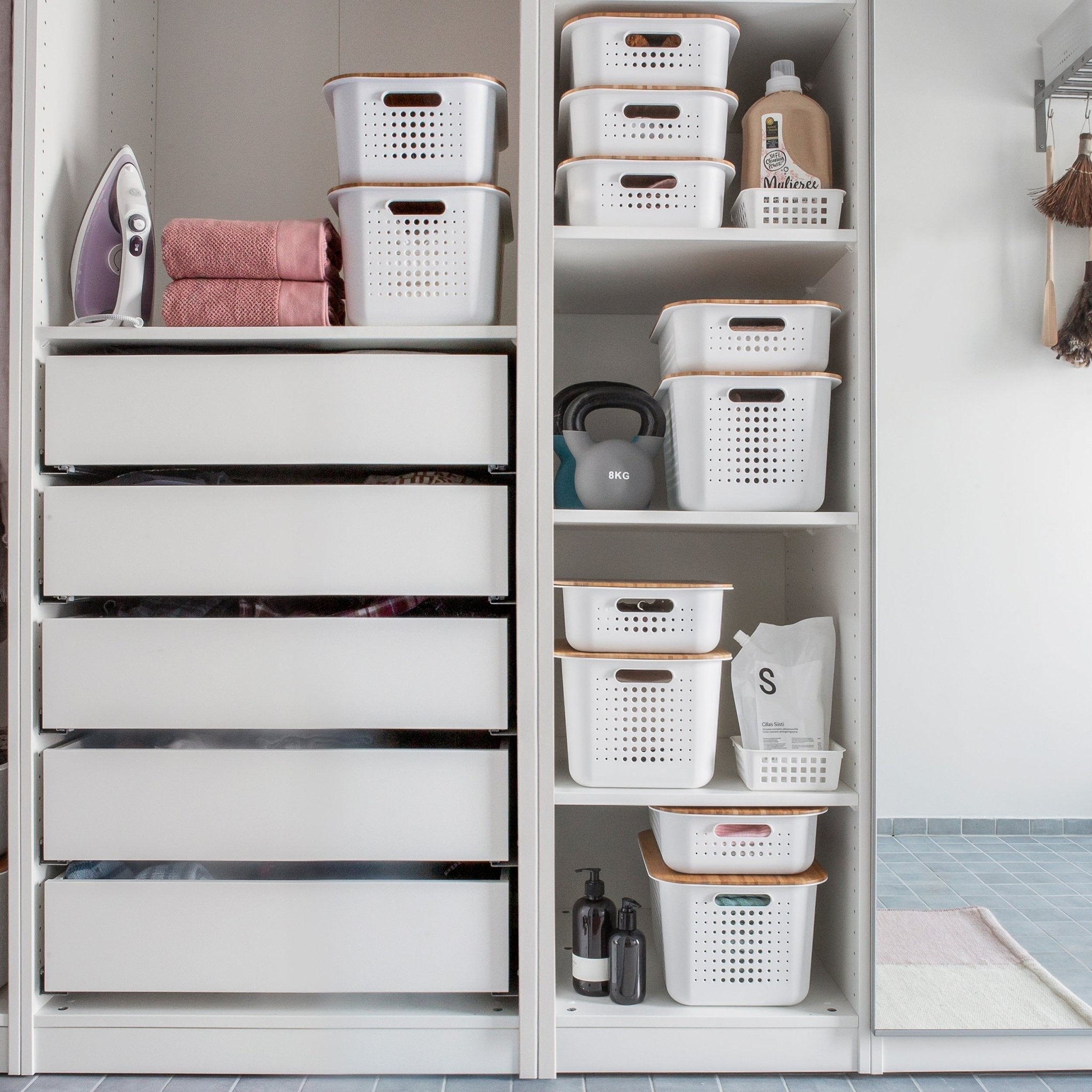 White Basket - Medium