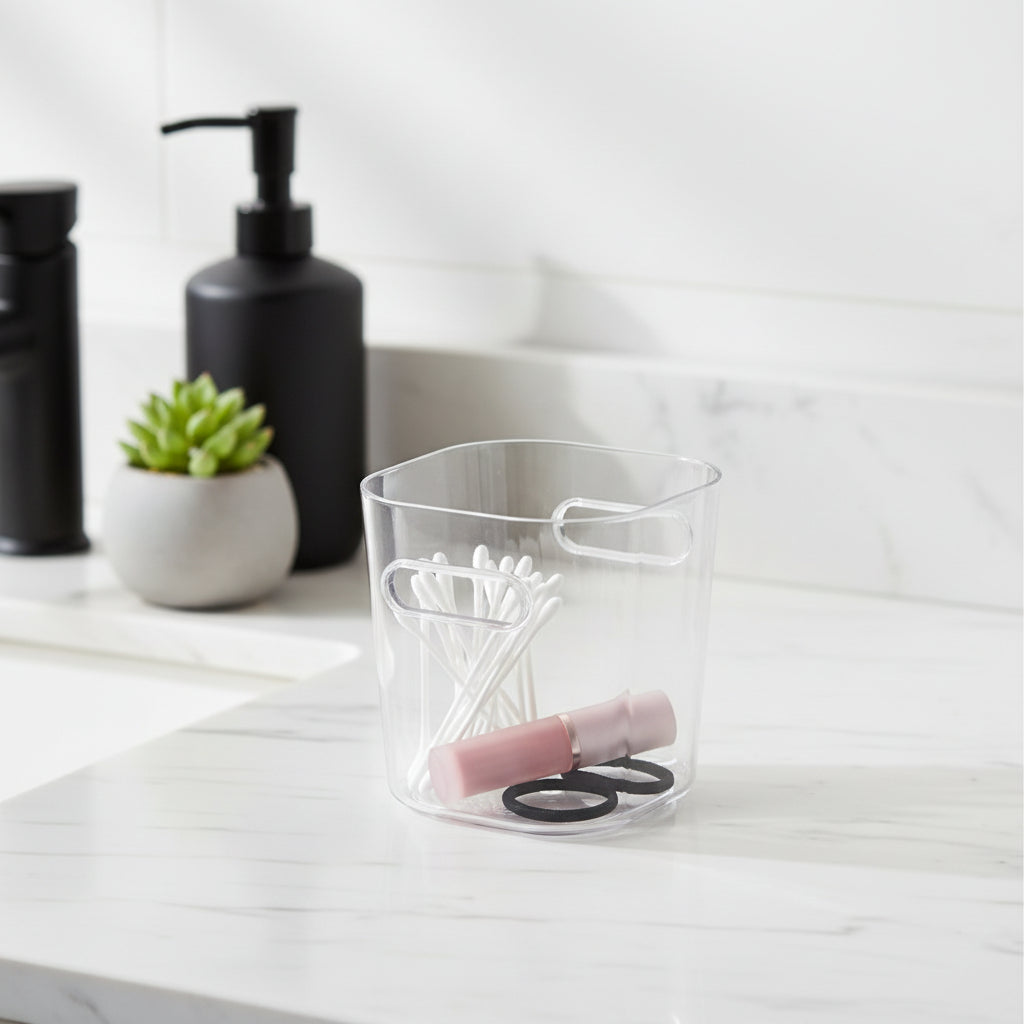 Compact Clear Mini Storage Pot