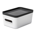 Medium Clear Stacking Lidded Fridge Storage Box